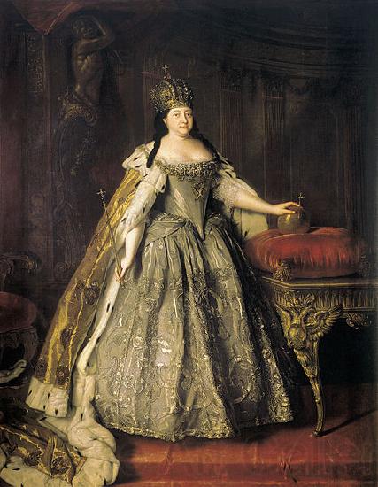 Louis Caravaque Portrait of Empress Anna Ioannovna Spain oil painting art